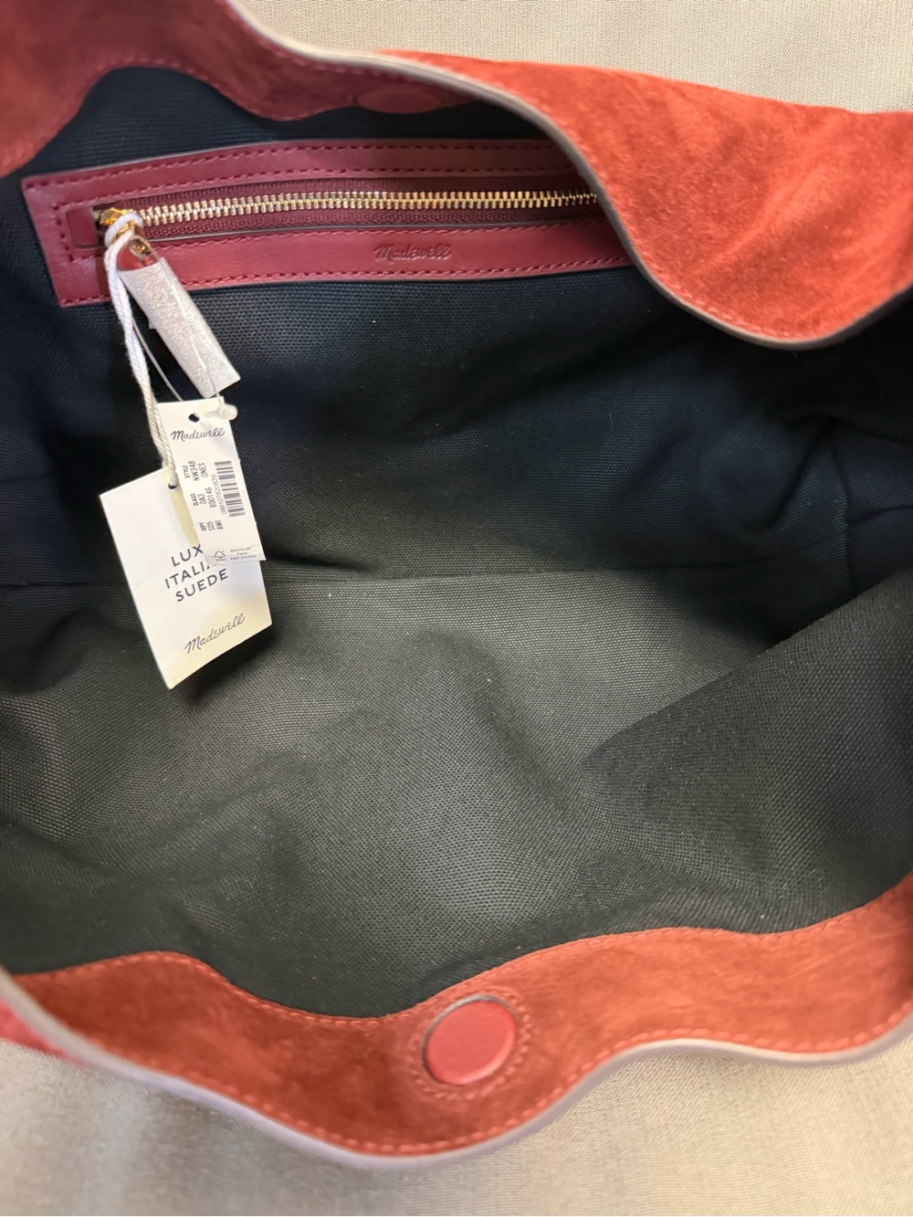 Madewell Women's The Mylie Shoulder Bag in Italian Suede NW348 - Picture 8 of 9